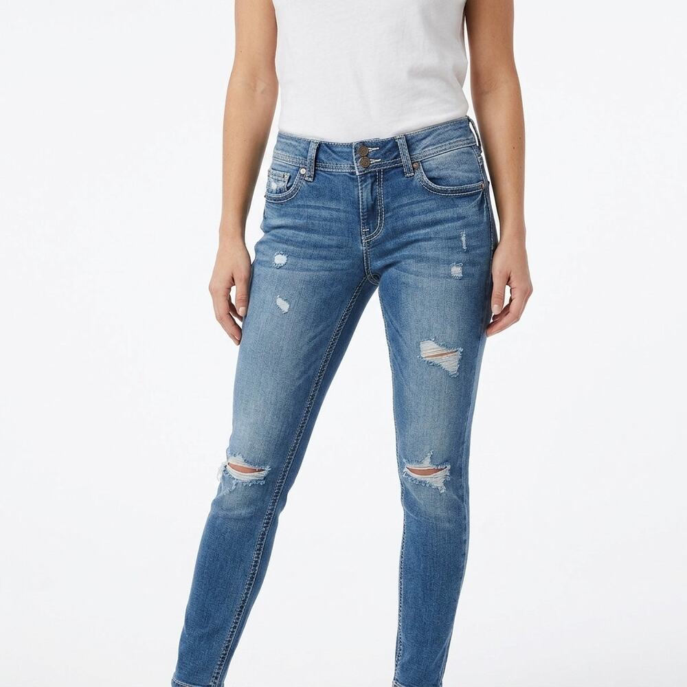 Vigoss Womens  Distressed Skinny Jeans women Denim Stretch Size 16 | L29